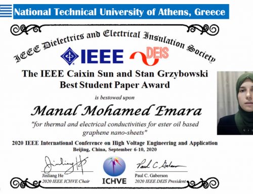 Manal M. Emara receives the IEEE Caixin Sun and Stan Grzybowski Best Student Paper Award